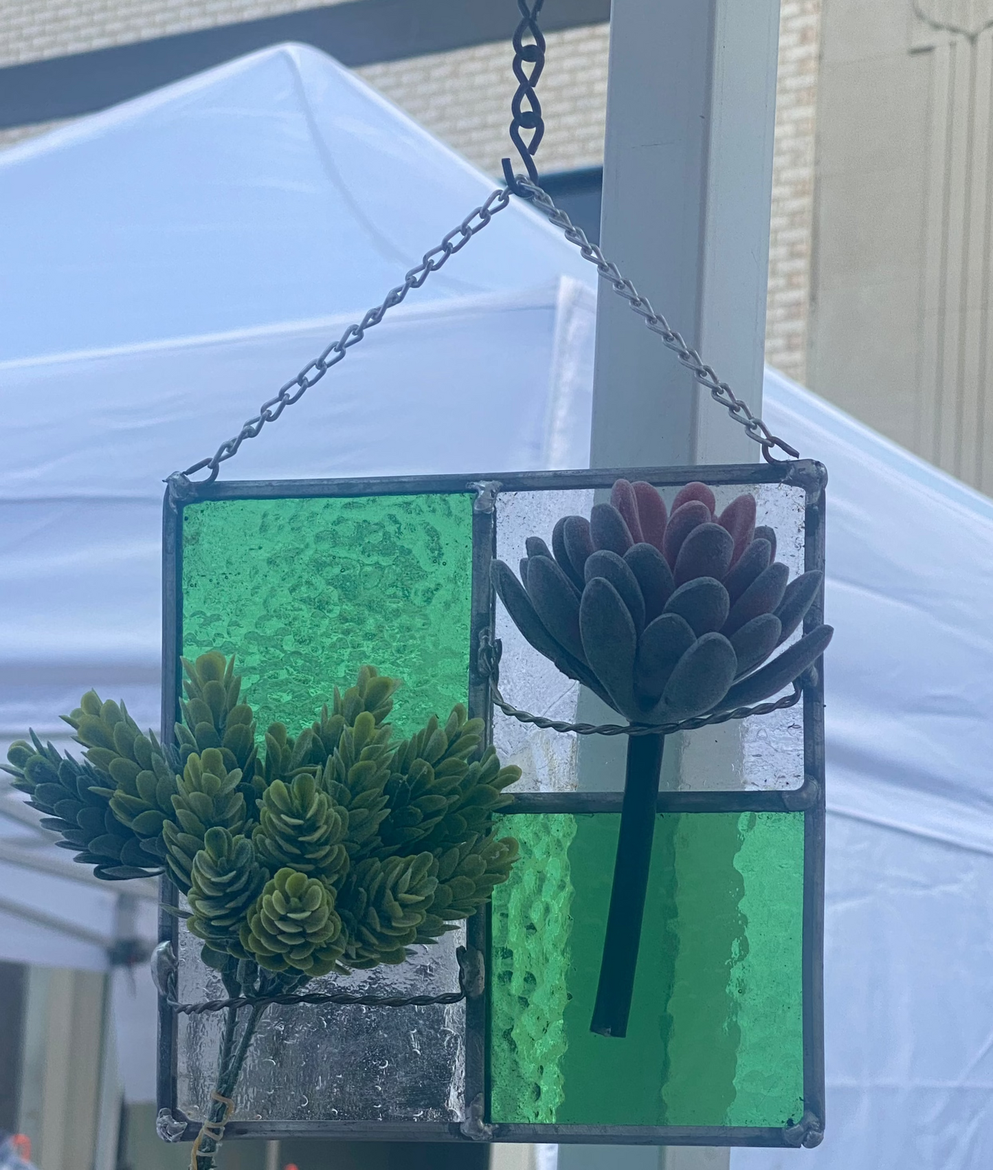 Stained Glass Color Block Air Plant holder