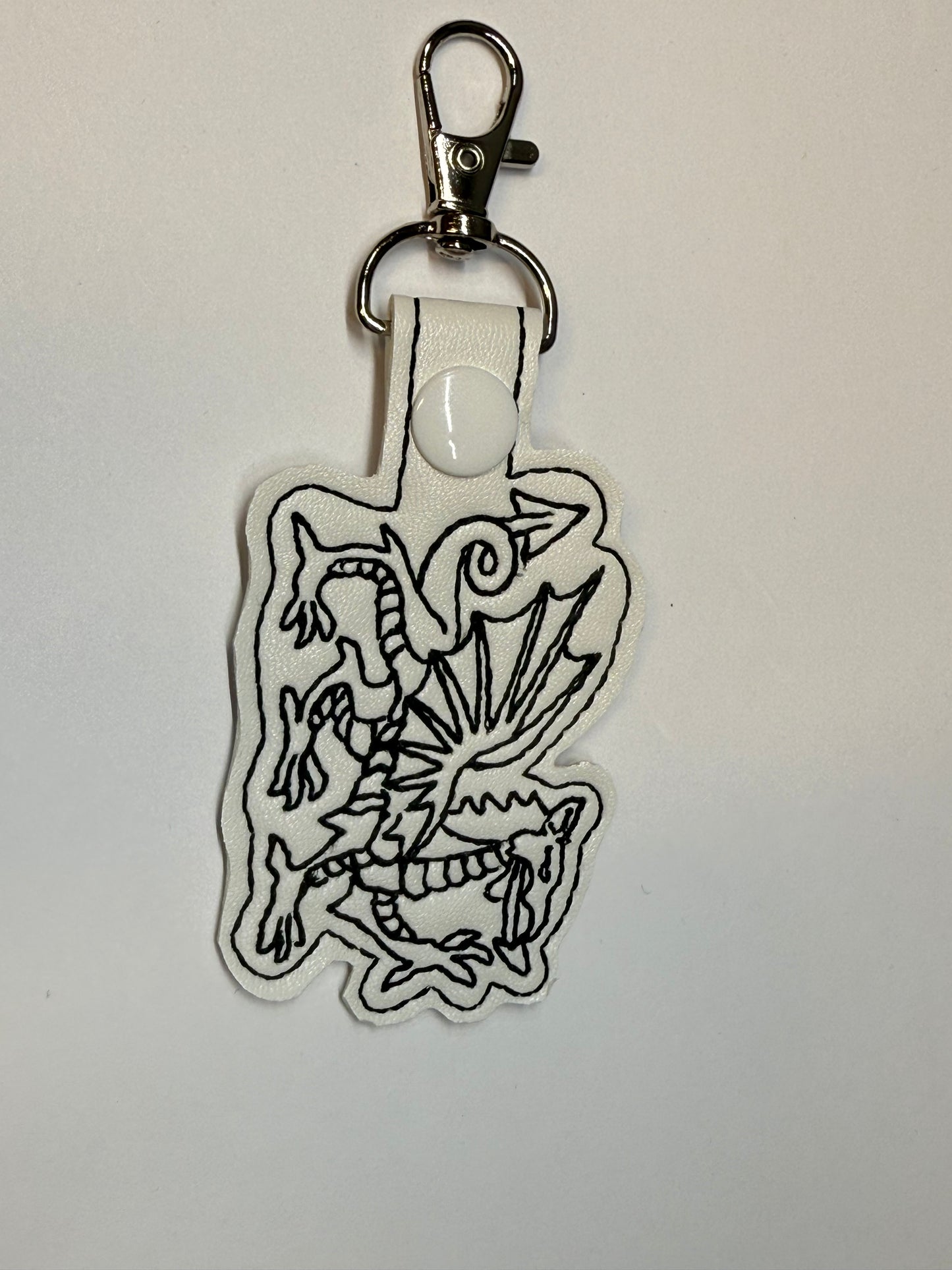 Heraldic Dragon Key Fob