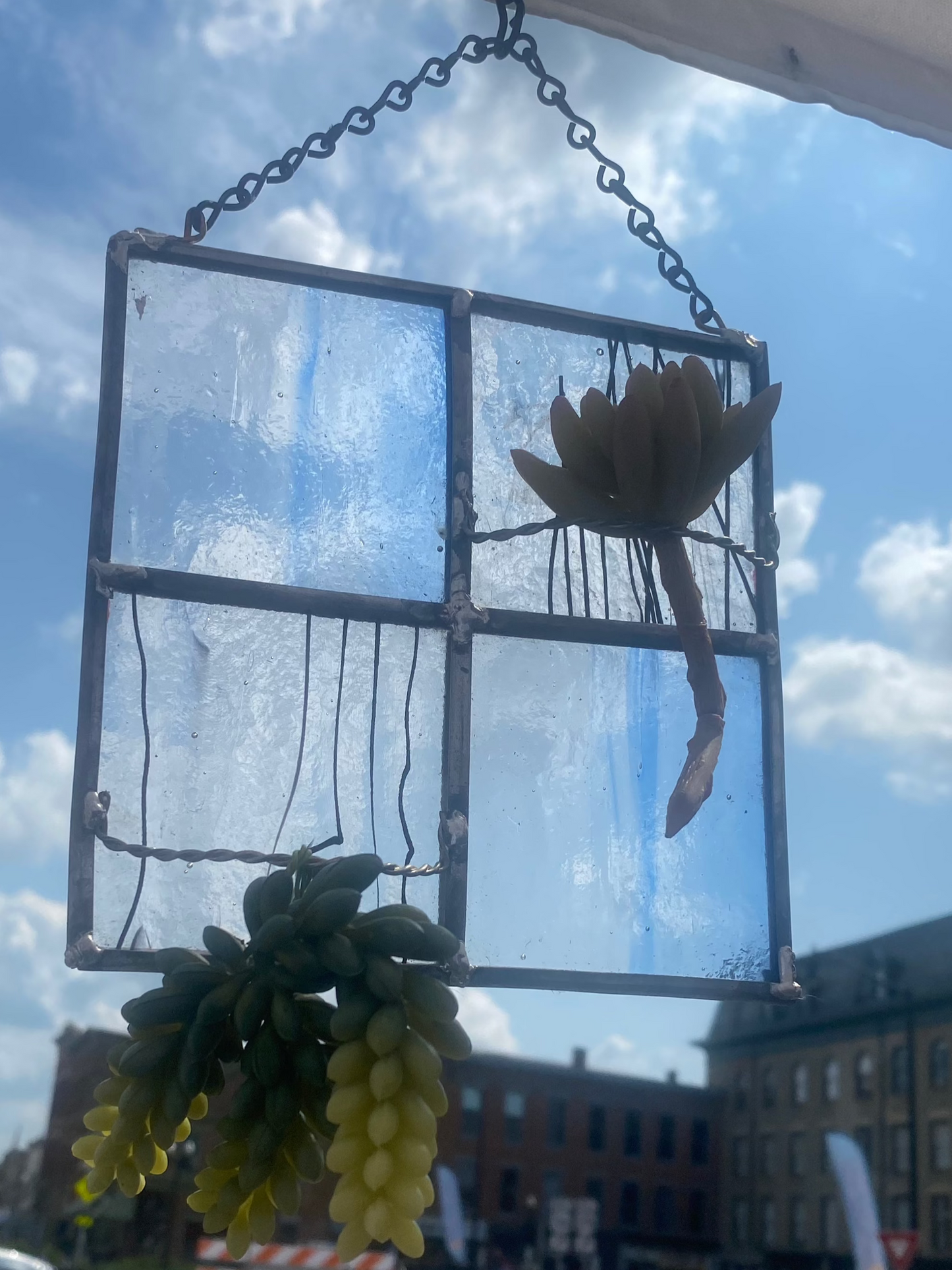 Stained Glass Color Block Air Plant holder