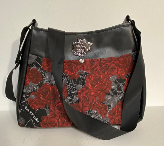 Roses and Webs Ethel Tote