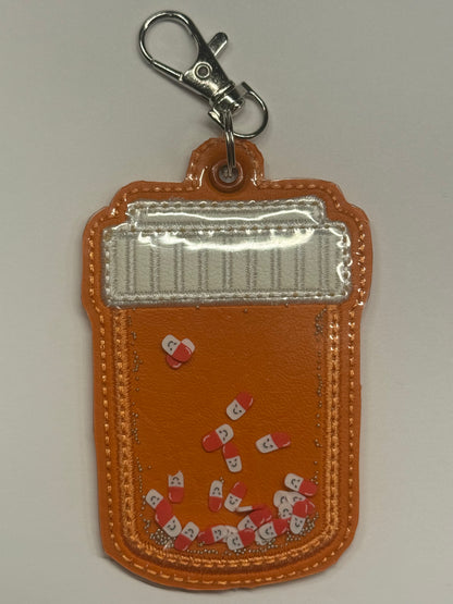 Pill Bottle Shaker Key Fob