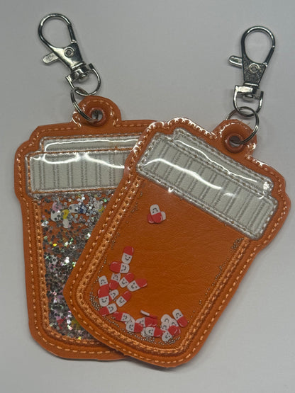 Pill Bottle Shaker Key Fob