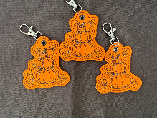Stacked pumpkins