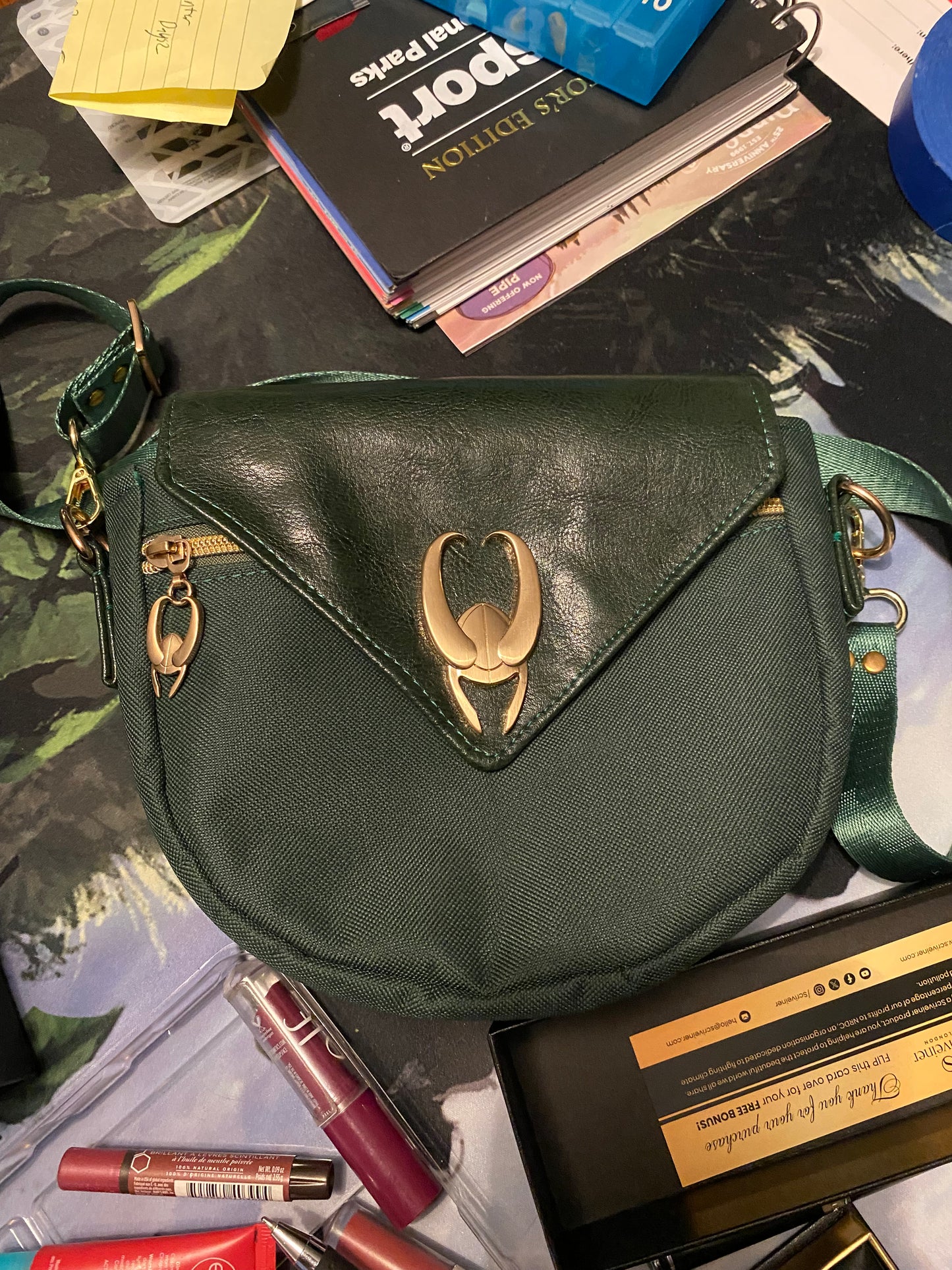 Loki Green Crossbody Bag